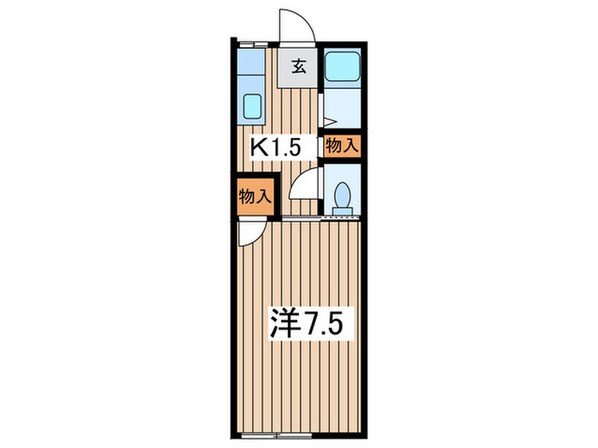 ヴィラコ－トＨＩＲＡＮＯの物件間取画像